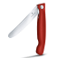 Victorinox Swiss Classic Round Foldable Serrated Paring Knife, 11 cm - Red