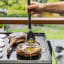 Dreamfarm BBQ Brizzle Basting Brush saucing meat