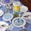 Halo Dish Covers Small Dish & Bowl Covers, Set of 3 - African Flowers on the dining table