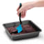 Dreamfarm Mini Chopula Spatula - Blue lifting the chocolate brownie