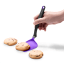 Dreamfarm Mini Chopula Spatula - Purple lifting a cookie