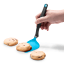 Dreamfarm Mini Chopula Spatula - Blue lifting a cookie