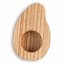 Oh Nice Wooden Avo-shaped Egg Cup - Ash angle