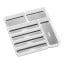 Madesmart Classic 7 Compartment Silverware Tray - Antimicrobial White