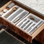 Madesmart Classic Large Utensil Tray - Antimicrobial White in the drawer