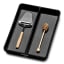 Madesmart Classic Mini Utensil Tray - Antimicrobial Carbon with kitchen utensils