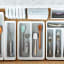 Madesmart Classic Mini Utensil Tray - Antimicrobial White in the drawer