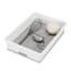 Madesmart Classic Storage Tray, 25cm x 17cm - Antimicrobial White with kitchen utensils