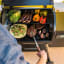 Traeger Ironwood 650 Wood Pellet Grill with food