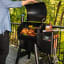 Traeger Pro 575 Wood Pellet Grill with food