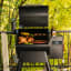 Traeger Pro 575 Wood Pellet Grill detail with food