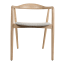 Hertex HAUS Grace Chair - Husk angle