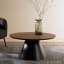 Hertex HAUS Bastion Coffee Table in Nutmeg with a flower pot