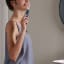 Usmile Sonic Electric Toothbrush Y1S - Navy Blue in the bathroom