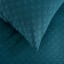 Linen House Eclipse Duvet Cover Set in Teal - King detail of the material