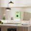 Daan Tech Bob Dishwasher Eco-Compact - Almond Green on the kitchen counter