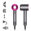 Dyson Supersonic  HD07 Hair Dryer - Fuschia details with accessories