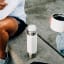 MiiR Vacuum Insulated Stainless Steel Tomo Flask, 970ml - White on. the floor