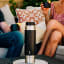 MiiR Vacuum Insulated Stainless Steel Tomo Flask, 970ml - Black on the table