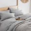 Thread Office Grey Washed Cotton Duvet Cover Set
