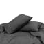 Thread Office 400 Thread Count Percale Weave Pillow Case Set, Charcoal