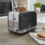 Swan Retro 2-Slice Toaster, 815W - Black with toasted bread