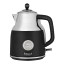 Swan Retro Cordless Kettle with Gauge, 1,7L - Black