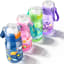 Zoku Pops Kids Flip Gulp Bottle - Blue Space with other bottles