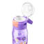 Zoku Pops Kids Flip Gulp Bottle - Purple Flowers detail