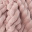 Linen House Decadence Fur Throw - Rose Quartz detail