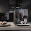 Gaggia Accademia Bean to Cup Coffee Machine - Black on the kitchen counter with coffee mugs