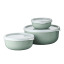 Mepal Lumina Bowl Set, 3-Piece - Nordic Sage