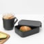Brabantia Make & Take Lunch Set, 2-Piece with a burger and a snack on the table