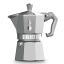 Bialetti Moka Colours, 3 Cups - Silver