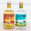 La Tierra Agave Reposado, 750ml on the table with La Tierra Agave Blanco bottle