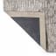 Thread Office Oketo Chenille Rug in Grey, 160cm x 230cm back close up