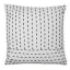Thread Office Stipple Line Woven Scatter Cushion with Inner in Black, 60cm x 60cm