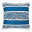 Thread Office High-Low Stripe Tufted Scatter Cushion with Inner in Sea Blue, 60cm x 60cm