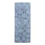 Thread Office Pebble Geo Chenille Runner in Denim Blue, 80cm x 200cm