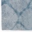 Thread Office Pebble Geo Chenille Runner in Denim Blue, 80cm x 200cm corner close up