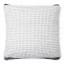 Thread Office Loop Stripe Woven Scatter Cushion with Inner in Ivory, 60cm x 60cm