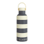Fieldbar Beach Stripes Collection Field Bottle, 650ml - Oyster Grey angle