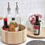 Trendz Of Today Tall Bamboo Lazy Susan in use on kitchen counter