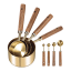 Trendz Of Today Gold & Wood Measuring Cup and Spoon Set