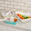 W & P Large Stretch Baking Lids, Set of 3 on the kitchen counter with casserole dishes 