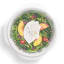 W & P Round Reusable Stretch Lids, Set of 6 on a bowl with food