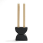 Oh Nice Totem Candle Holder - Black angle