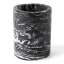 Alkaline Marbled Toothbrush Holder  - Black and white 