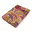 India Ink Carpet Design Kantha Stitched Throw - Magenta