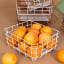Popstrukt Waffle Basket Large - White with oranges